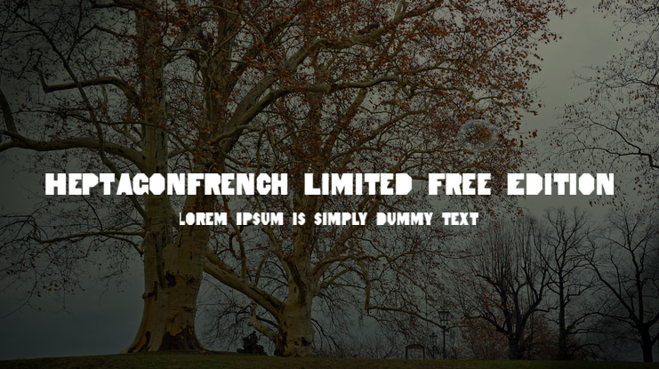 HeptagonFrench Limited Free Edition Font
