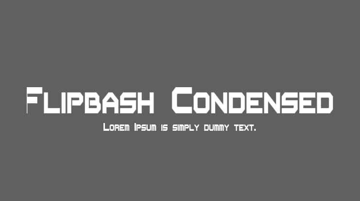 Flipbash Condensed Font Family