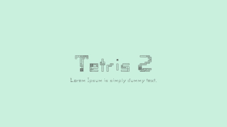 Tetris 2 Font
