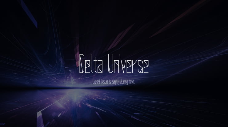 Delta Universe Font