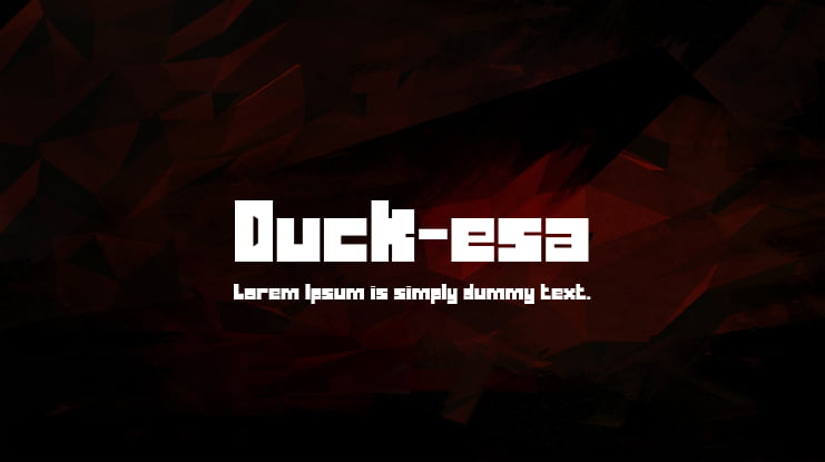 Duck-esa Font