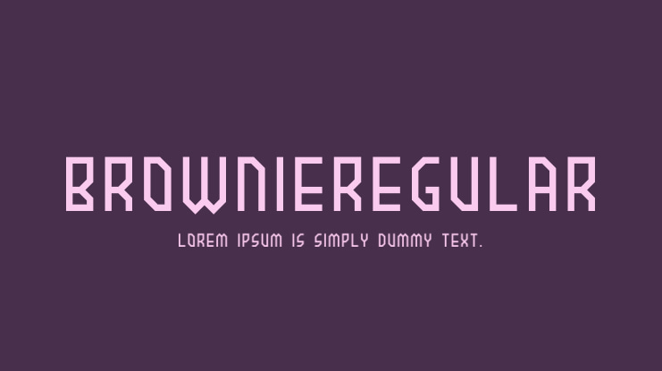 BROWNIEregular Font