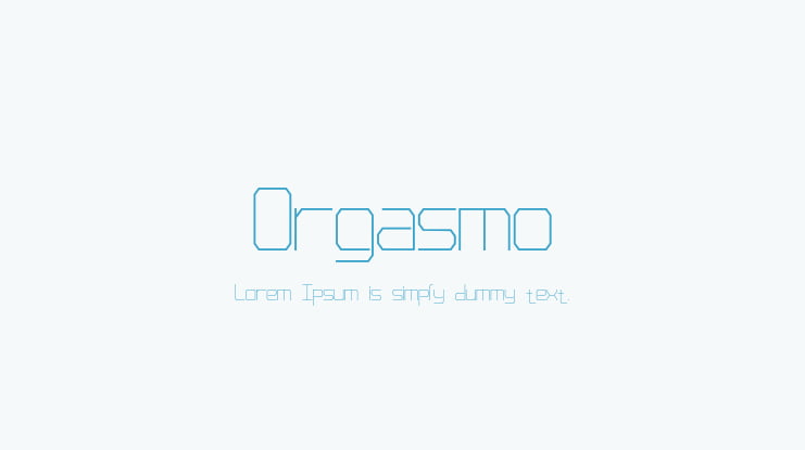 Orgasmo Font