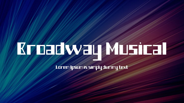 Broadway Musical Font