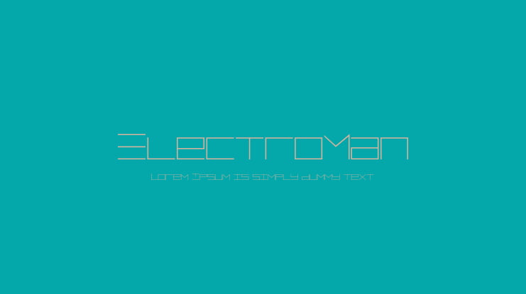 ElectroMan Font