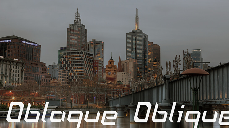 Oblaque Oblique Font