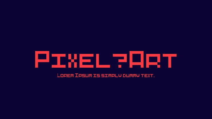 Pixel-Art Font