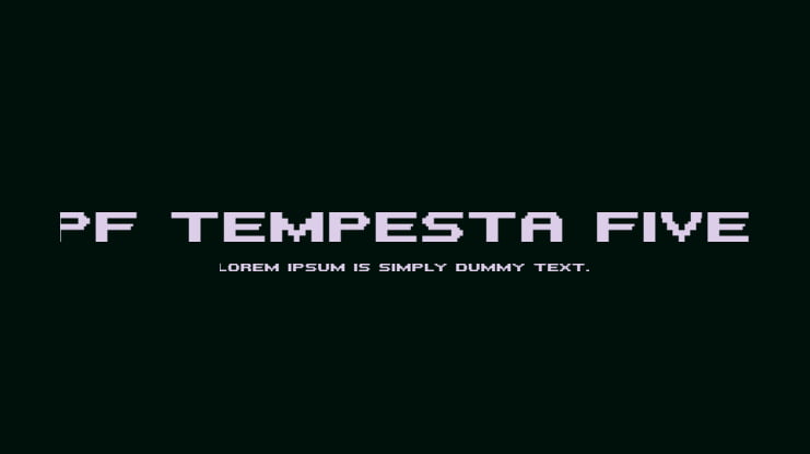 PF Tempesta Five Font Family