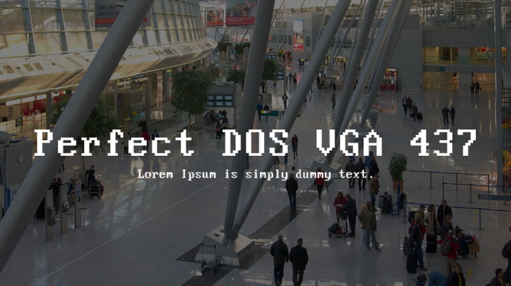 Perfect DOS VGA 437 Font Family