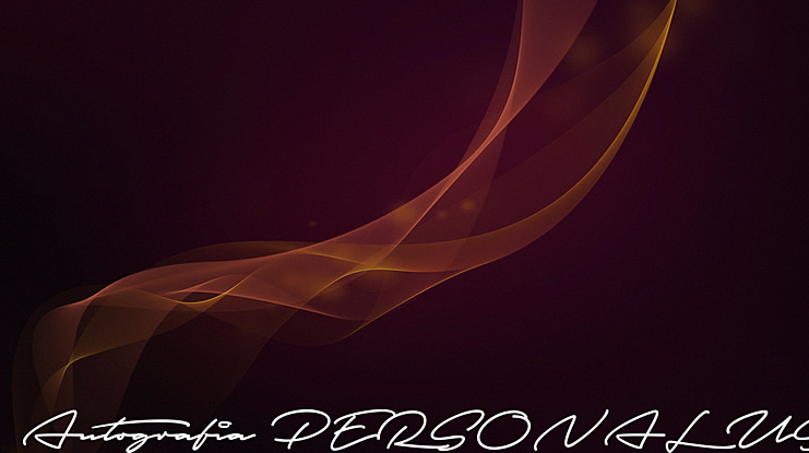 Autografia PERSONAL USE ONLY Font Family