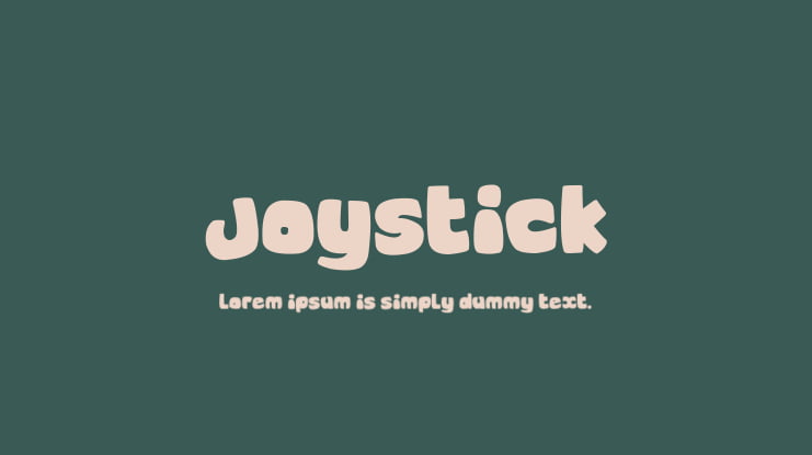 Joystick Font