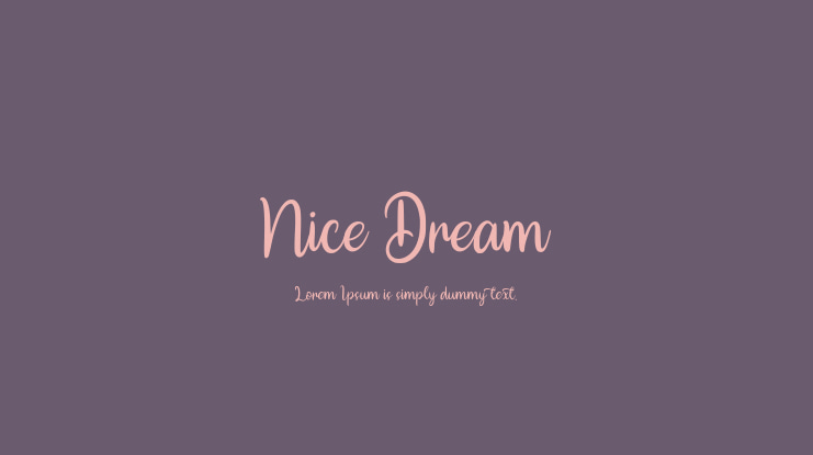 Nice Dream Font