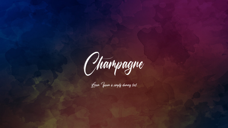 Champagne Font