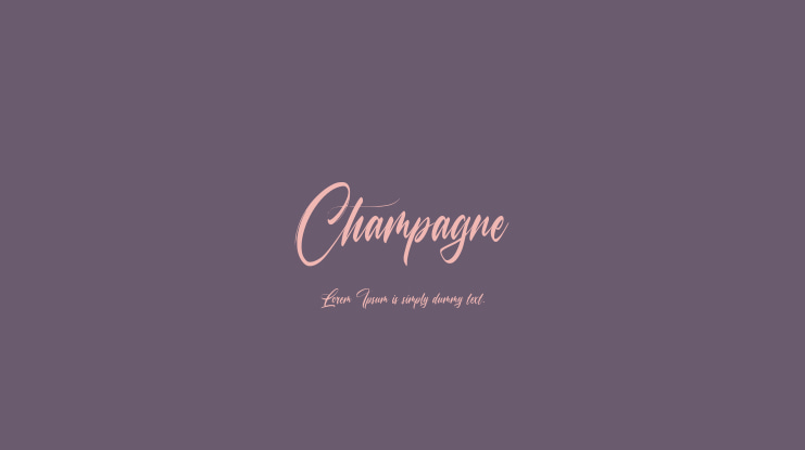 Champagne Font