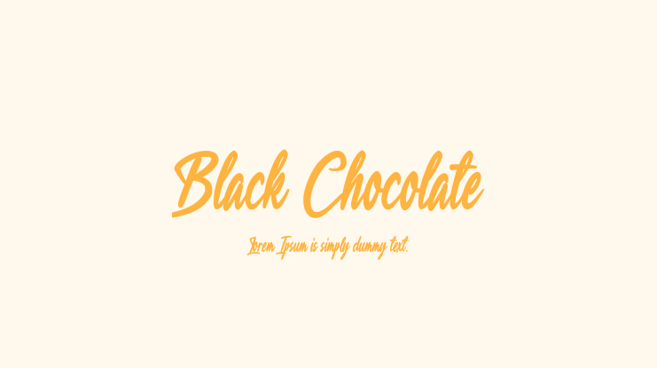 Black Chocolate Font