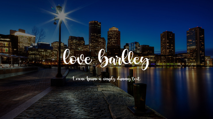 love barlley Font