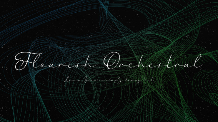 Flourish Orchestral Font Family