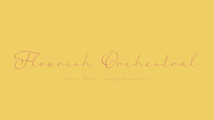 Flourish Orchestral Font Family