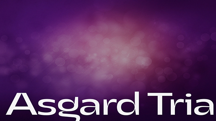 Asgard Trial Font Family
