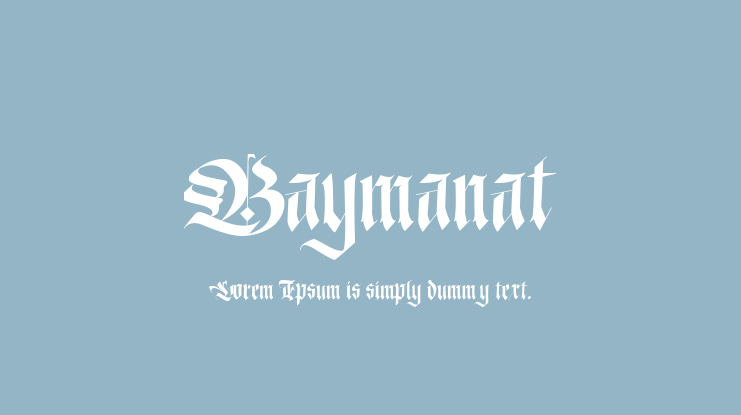 Baymanat Font