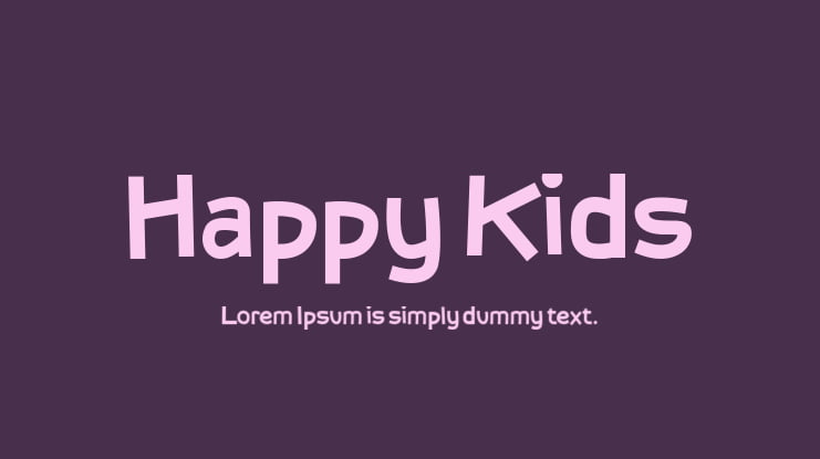 Happy Kids Font Family
