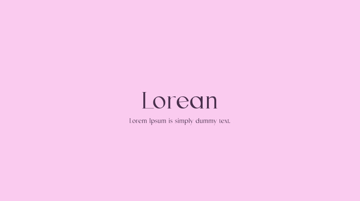 Lorean Font