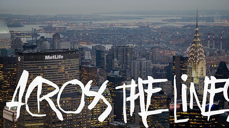 Across the lines Font
