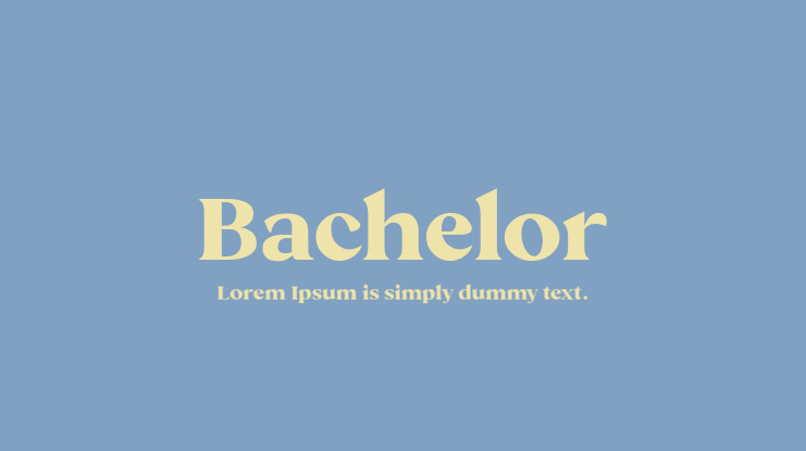 Bachelor Font
