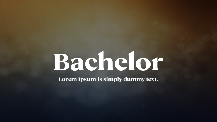 Bachelor Font