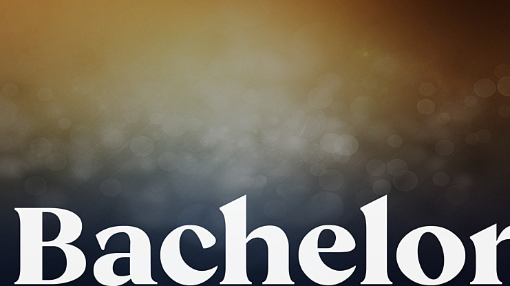 Bachelor Font
