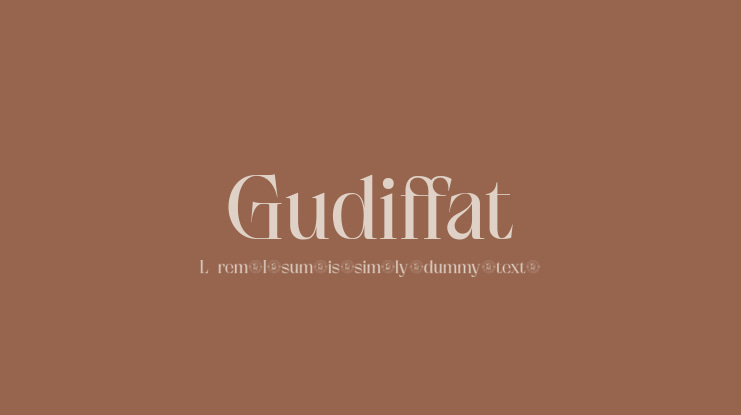 Gudiffat Font