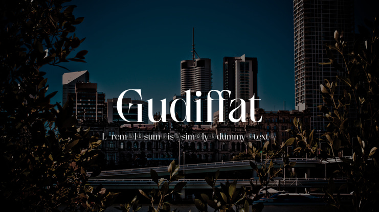Gudiffat Font