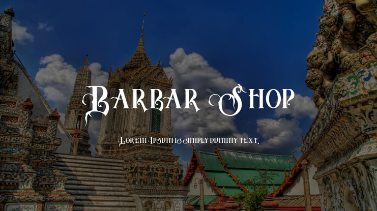 Barbar Shop Font