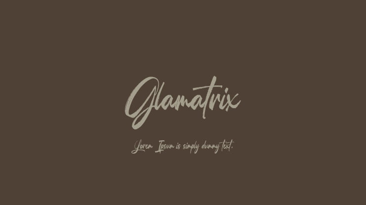 Glamatrix Font