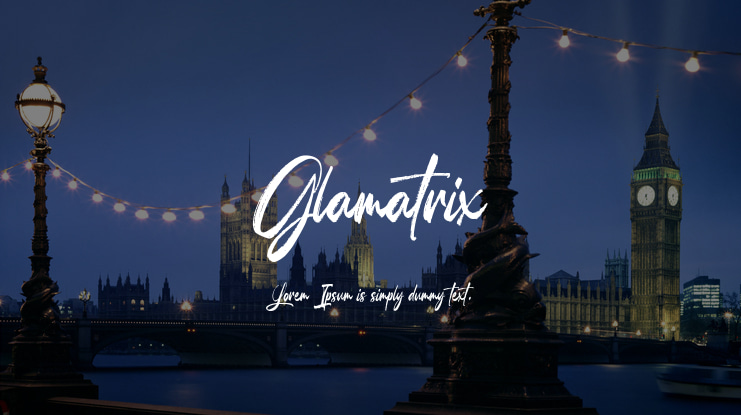 Glamatrix Font