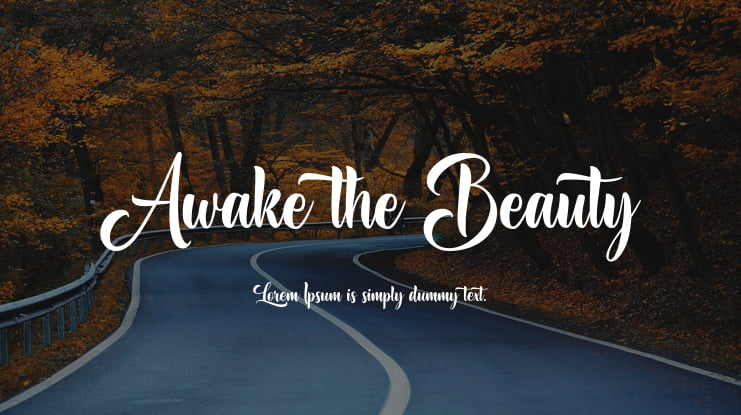 Awake the Beauty Font
