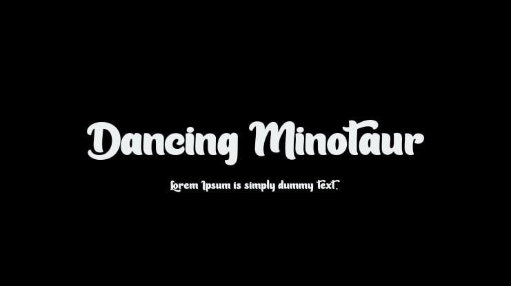 Dancing Minotaur Font