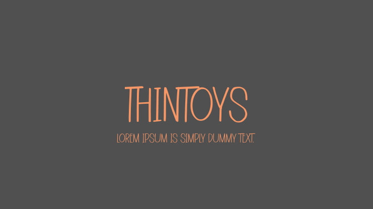Thintoys Font