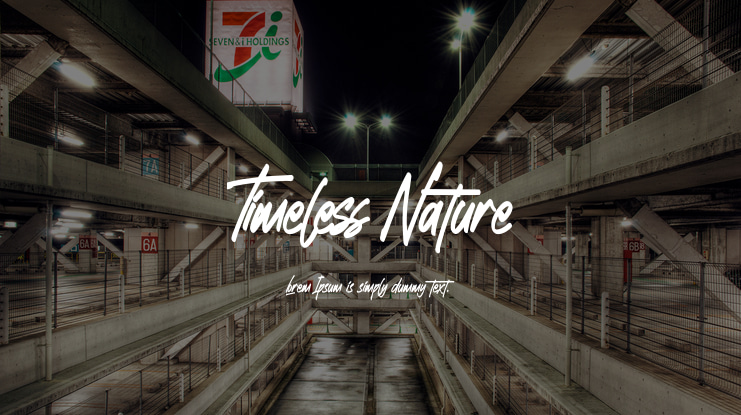 Timeless Nature Font