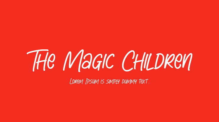 The Magic Children Font