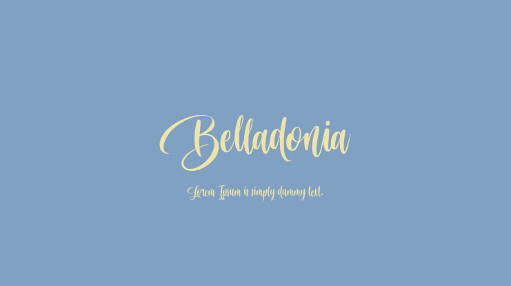 Belladonia Font