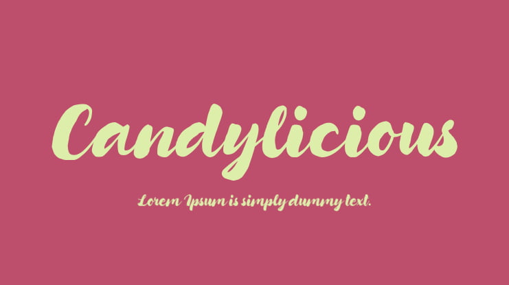 Candylicious Font