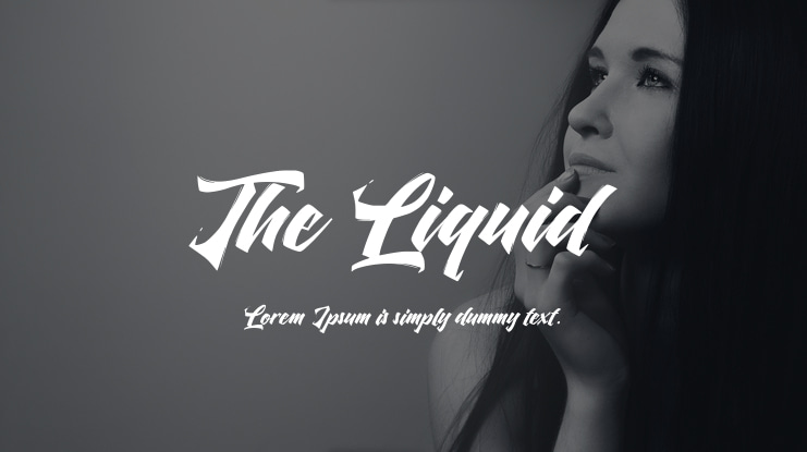 The Liquid Font