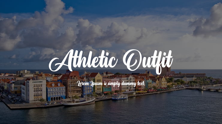 Athletic Outfit Font