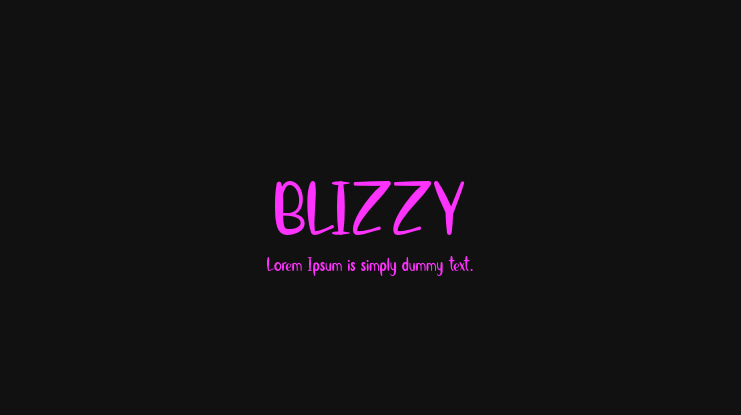 BLIZZY Font