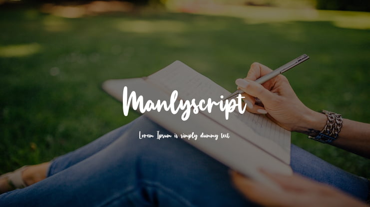 Manlyscript Font