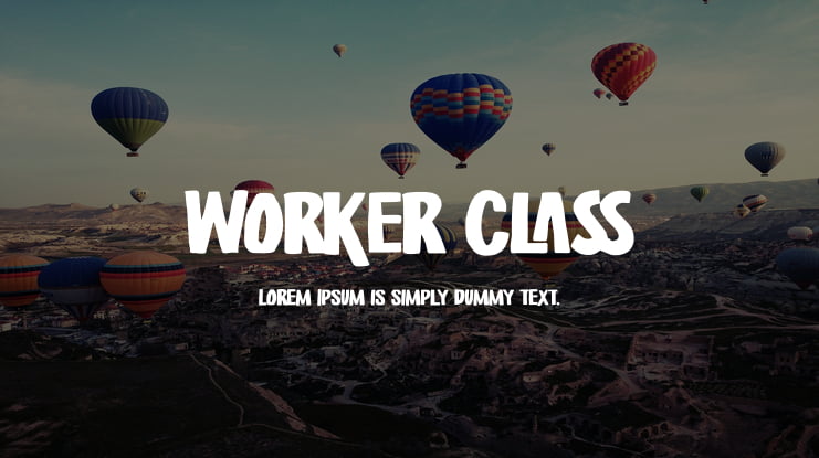 Worker Class Font
