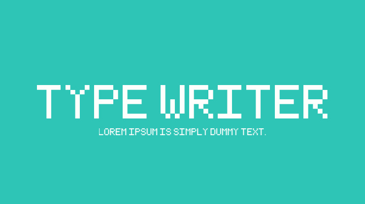Type Writer Font