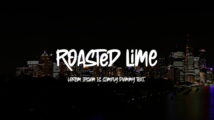 Roasted lime Font