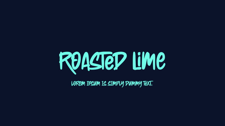 Roasted lime Font